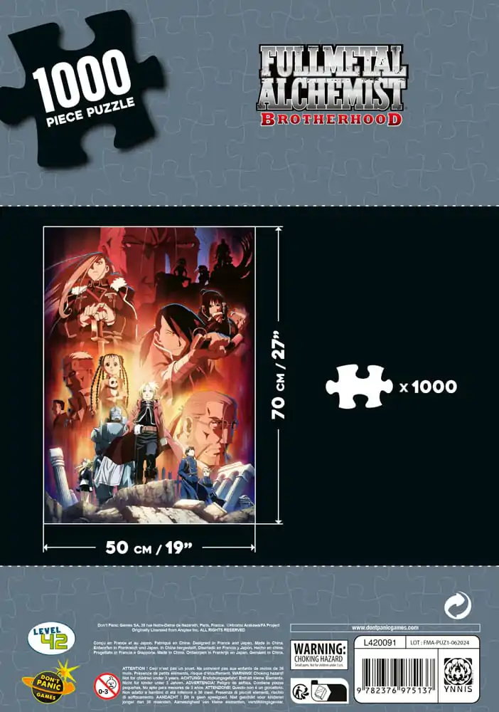 Fullmetal Alchemist: Brotherhood puzzle postavy (1000 dílků) fotografii produktu