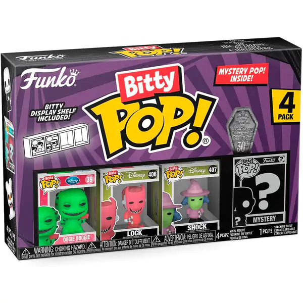 Bitty POP! Vinylová figurka 4-Pack Disney Nightmare Before Christmas Oogie Boogie fotografii produktu