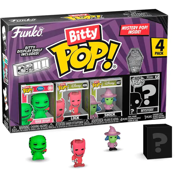 Bitty POP! Vinylová figurka 4-Pack Disney Nightmare Before Christmas Oogie Boogie fotografii produktu