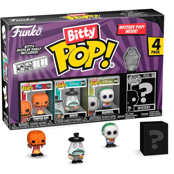 Bitty POP! Vinylová figurka 4-Pack Disney Nightmare Before Christmas Pumpkin King fotografii produktu