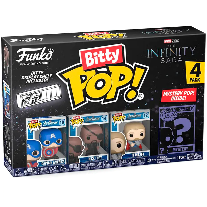 Balení 4 figurek Bitty POP Marvel The Infinity Saga Captain America fotografii produktu