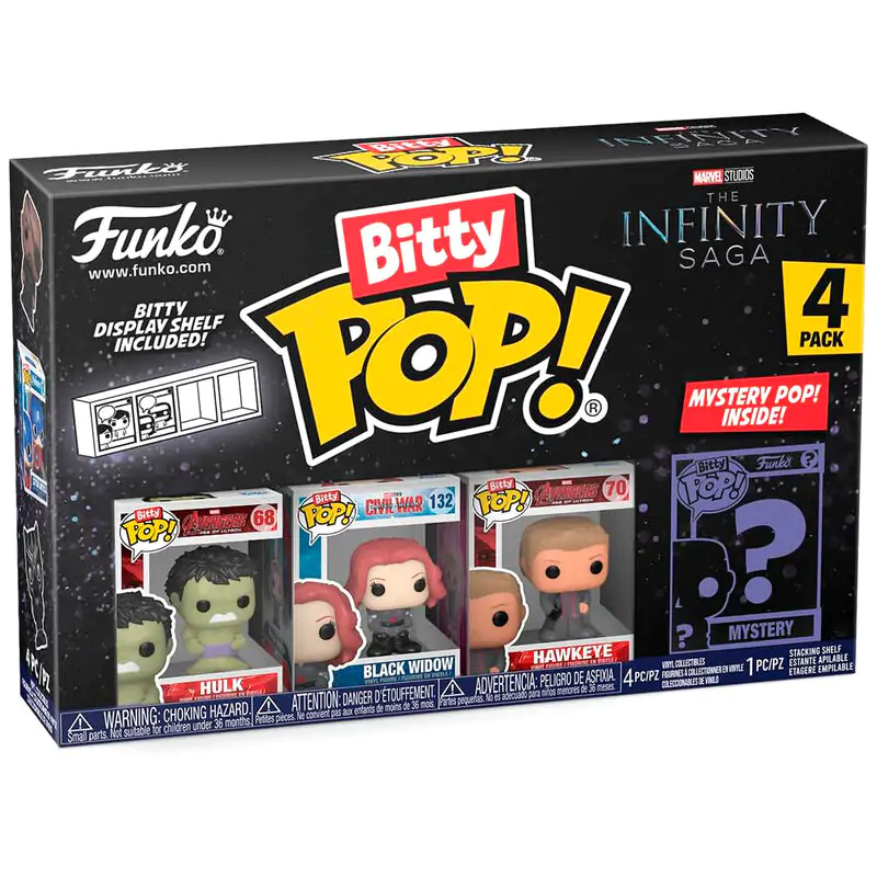 Blister 4 figurky Bitty POP Marvel The Infinity Saga Hulk fotografii produktu