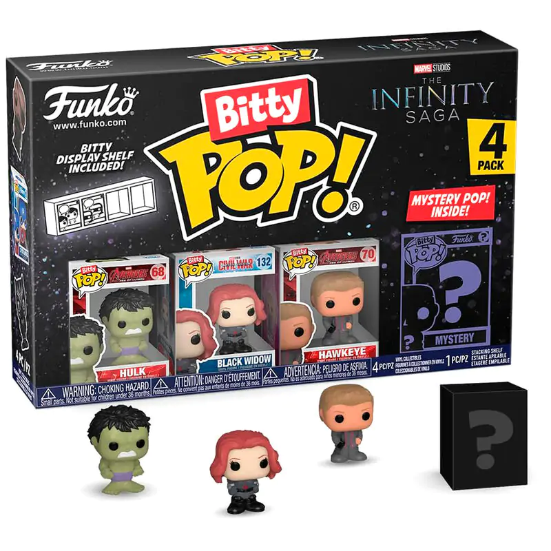 Blister 4 figurky Bitty POP Marvel The Infinity Saga Hulk fotografii produktu