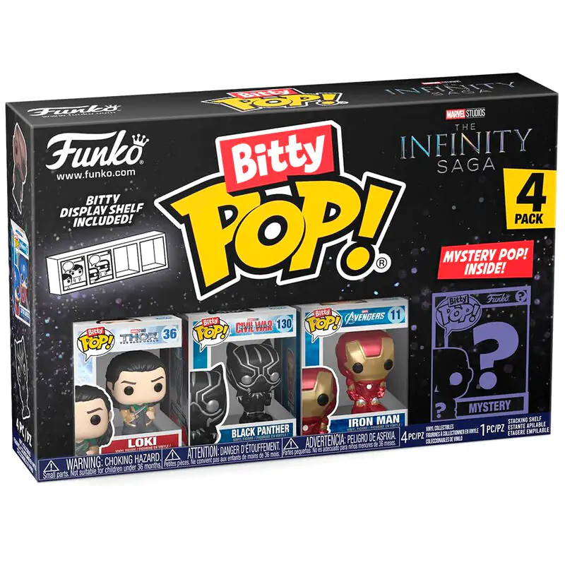 Blister 4 figurky Bitty POP Marvel The Infinity Saga Loki fotografii produktu