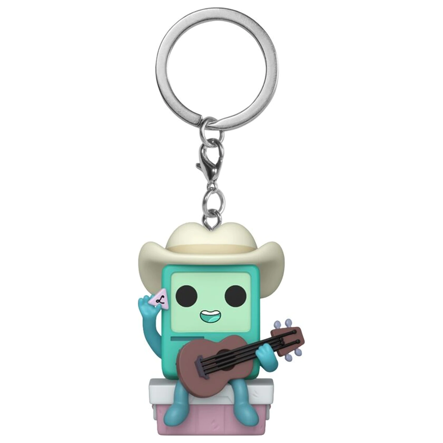 Funko Pocket POP klíčenka Adventure Time Cowboy BMO s kytarou fotografii produktu