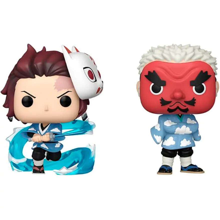 Funko POP balení 2 figurky Demon Slayer Kimetsu no Yaiba Tanjiro Kamado & Sakonji Urokodaki fotografii produktu