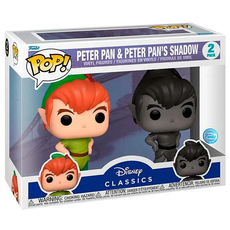 Disney Peter Pan POP! Vinylové figurky 2-Pack Peter Pan se stínem 9 cm fotografii produktu