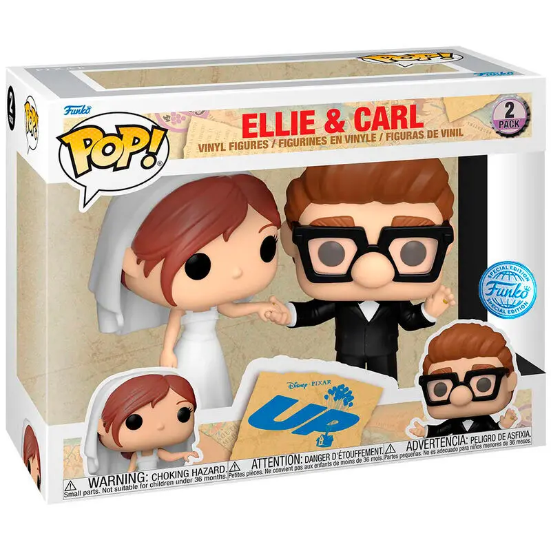 Up POP! Vinylové figurky 2-Pack Ellie & Carl Svatba 9 cm fotografii produktu