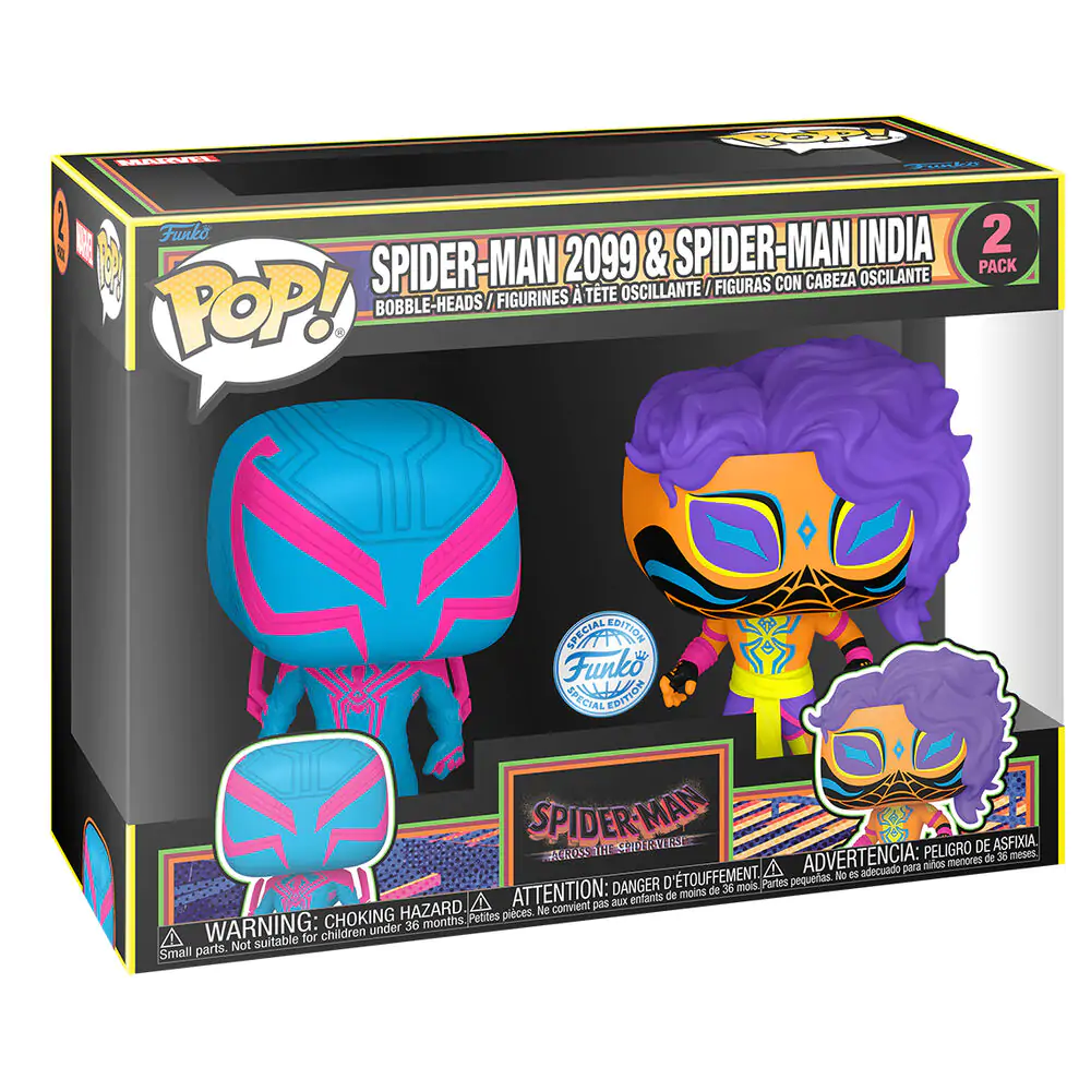 Funko POP balení 2 figurky Spider-Man - Spider-Man 2099 & Spider-Man India Exclusive fotografii produktu