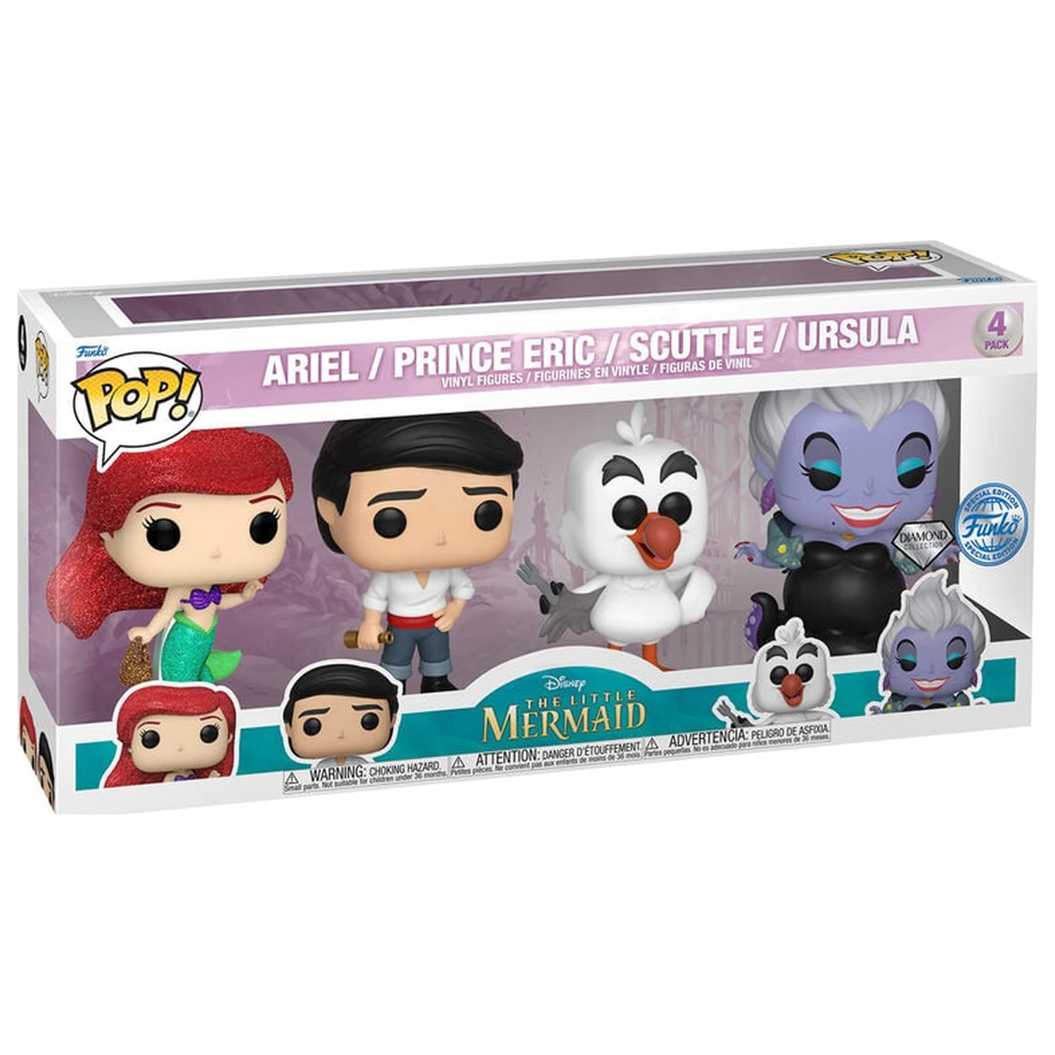 Funko POP balení 4 figurek Disney Little Mermaid Exclusive fotografii produktu