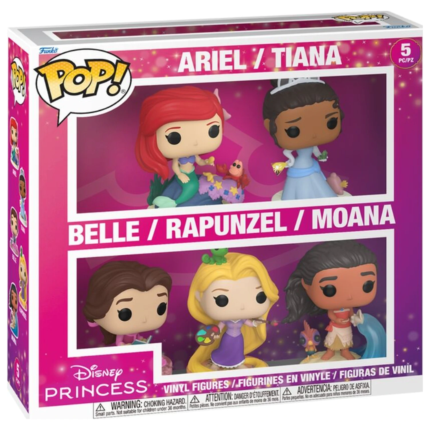 Funko POP balení 5 figurek Disney Princess fotografii produktu