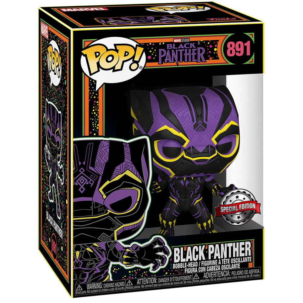 Funko POP figurka a tričko Marvel Wakanda Forever Black Panther & tee box Exkluzív fotografii produktu