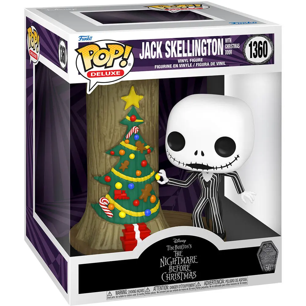 Nightmare before Christmas 30. POP! Deluxe vinylová figurka Jack s C.Town Door 9 cm fotografii produktu