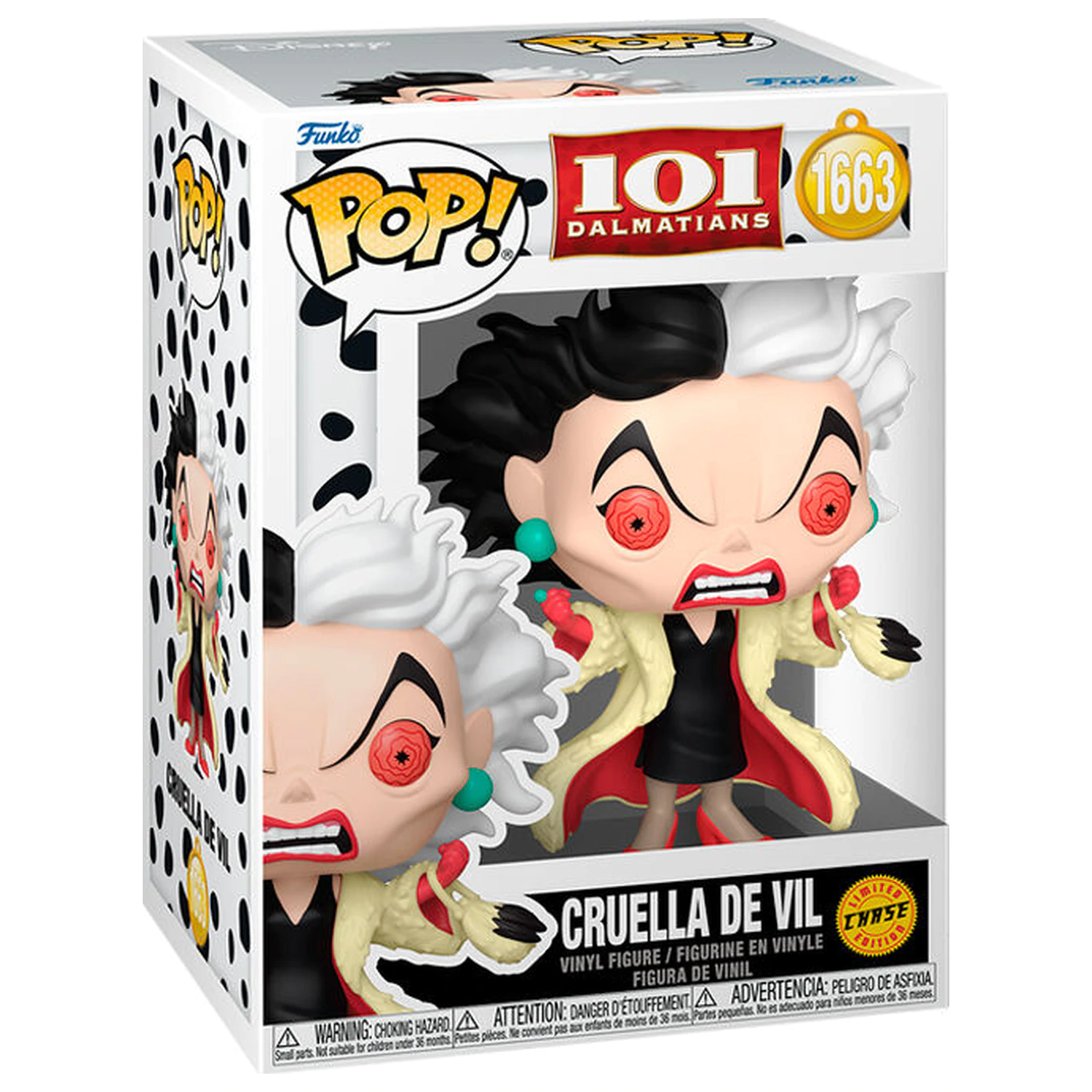 Funko POP figurka 101 Dalmatas Cruella de Vil Chase fotografii produktu