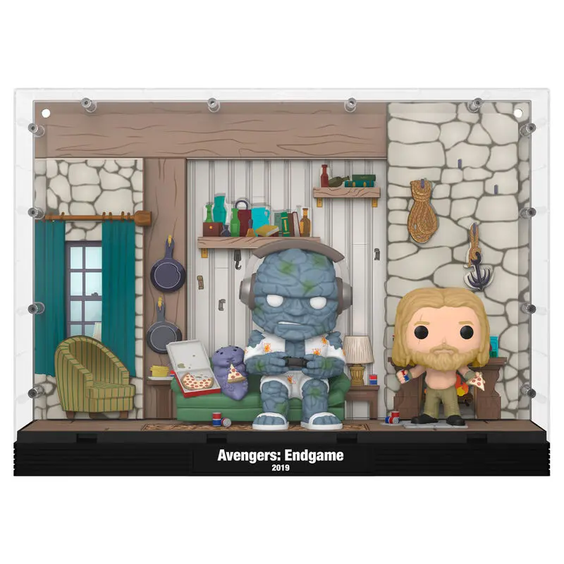 Avengers Endgame POP Moments Deluxe Vinyl Figures 2-Pack Thor's House 9 cm fotografii produktu
