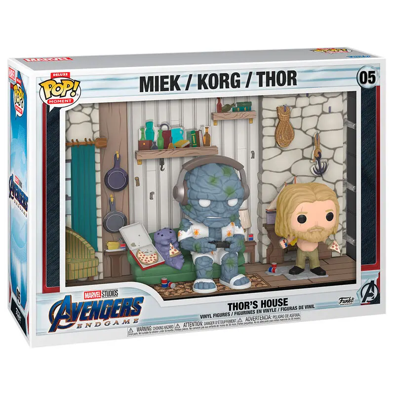Avengers Endgame POP Moments Deluxe Vinyl Figures 2-Pack Thor's House 9 cm fotografii produktu