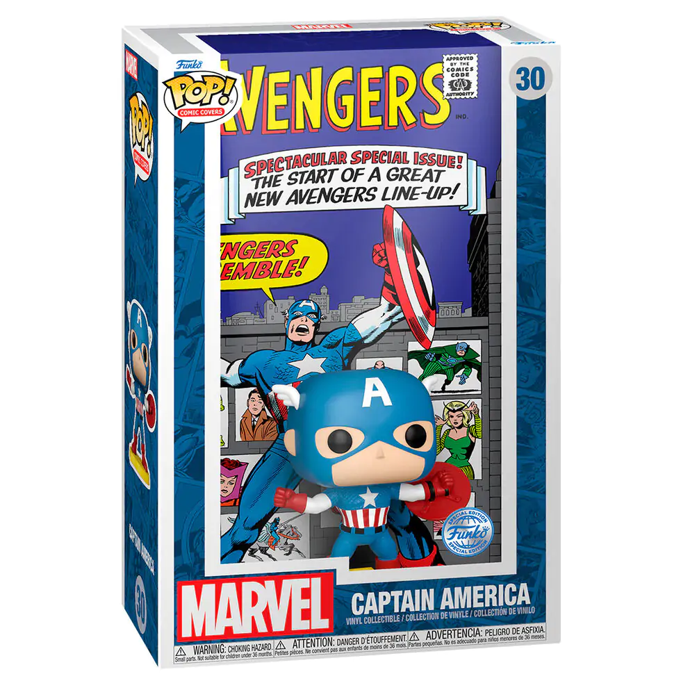 Funko POP figurka Comic Cover Marvel Avengers Captain America Exclusive fotografii produktu