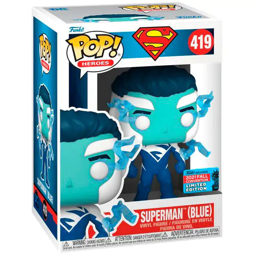 DC Comics POP! Vinylová figurka Superman (Modrá) (NYCC/Fall Con.) 9 cm fotografii produktu