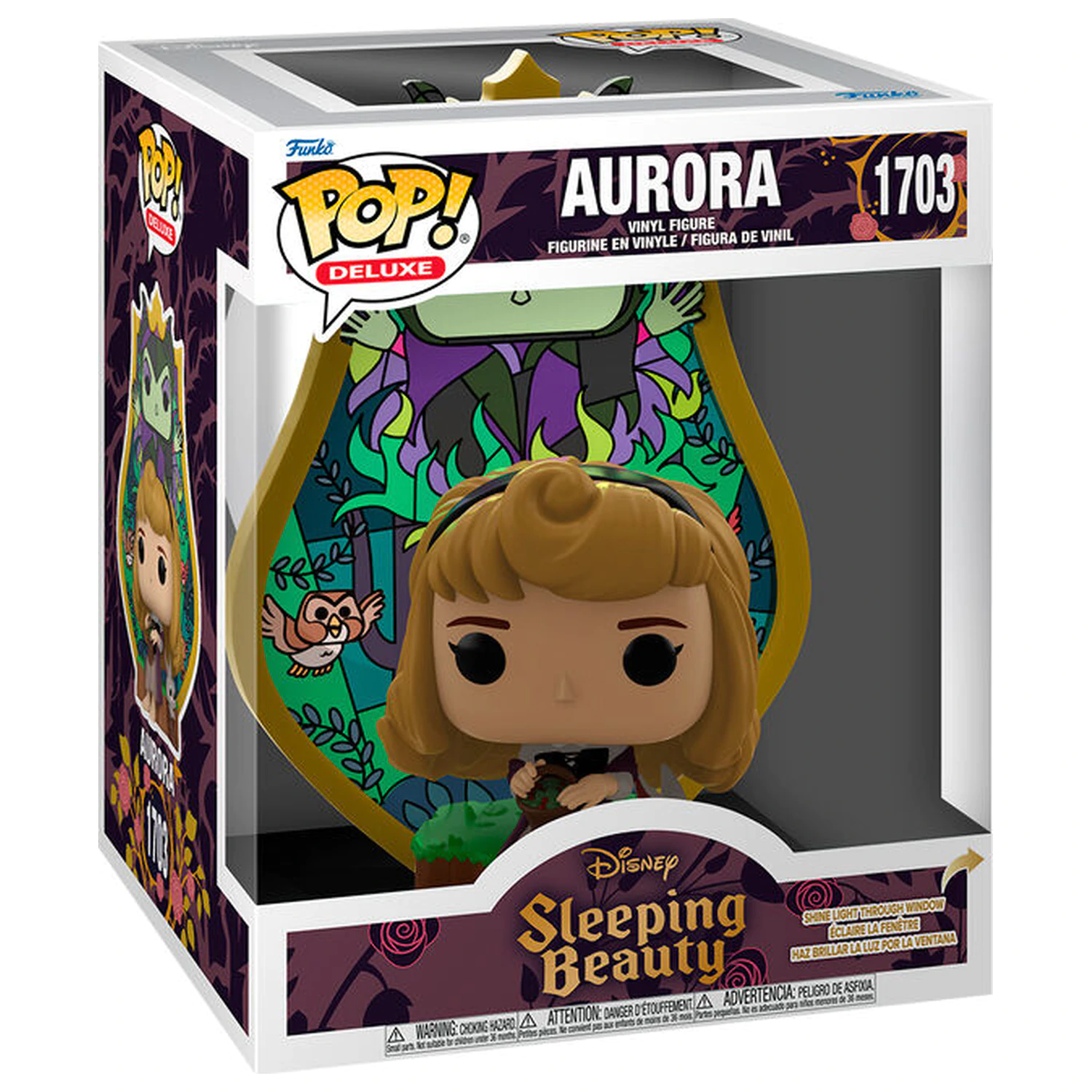 Funko POP figurka Deluxe Disney Sleeping Beauty Aurora Maleficent Stained Glass fotografii produktu