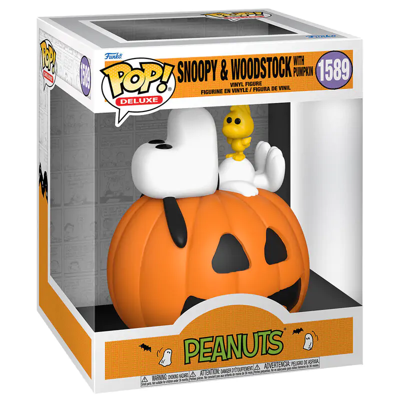 Funko POP figurka Deluxe Peanuts Snoopy & Woodstock s dýní fotografii produktu