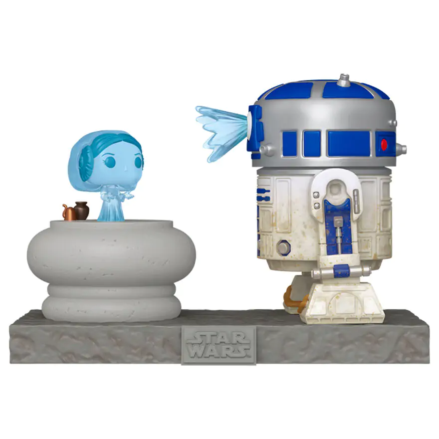 Funko POP figure Deluxe Star Wars R2-D2 and Princess Leia Hologram figurka fotografii produktu