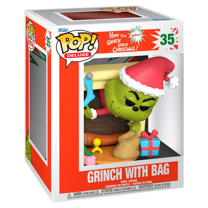 Funko POP figurka Deluxe The Grinch s taškou fotografii produktu