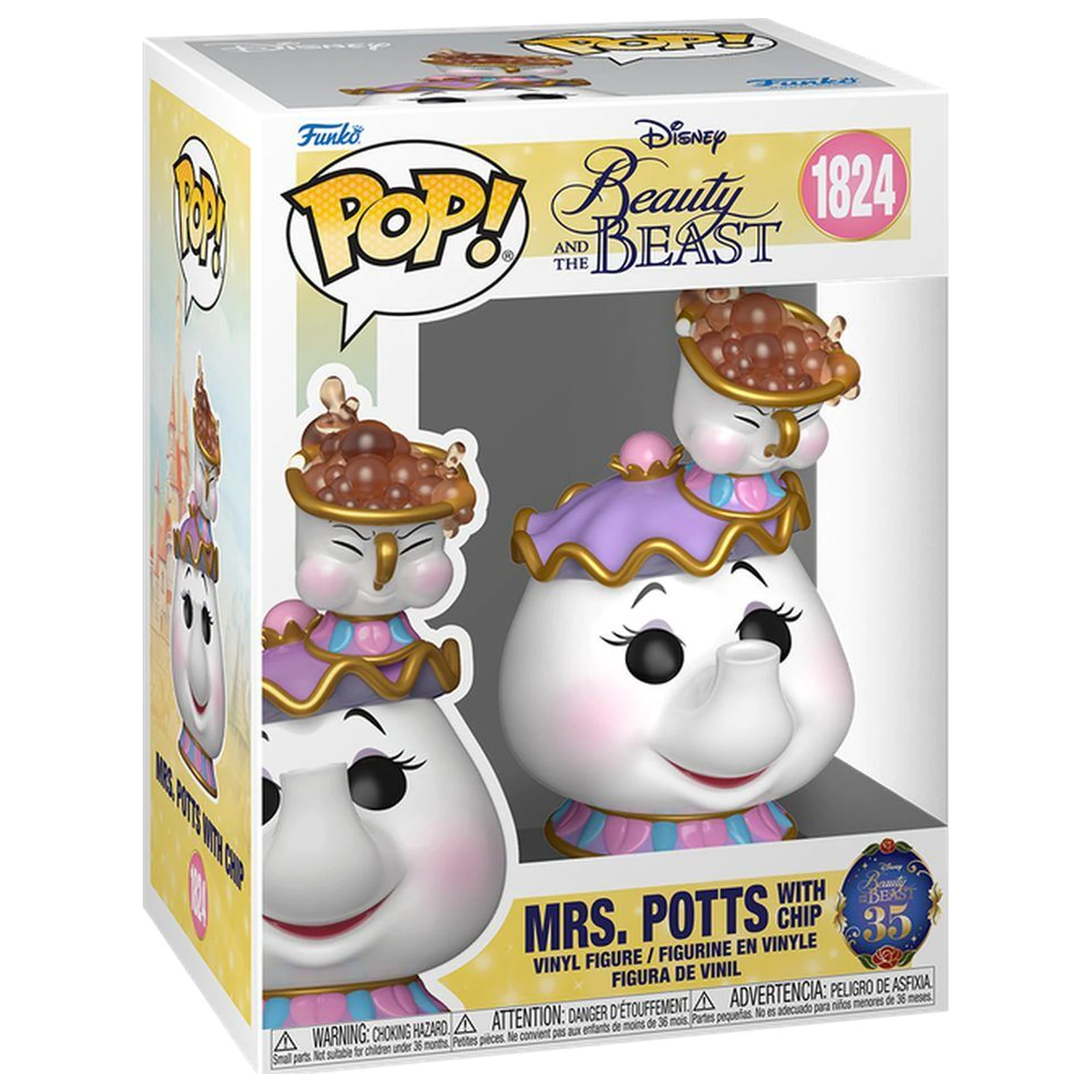 Funko POP figurka Disney Beauty And The Beast Mrs. Potts with Chip fotografii produktu