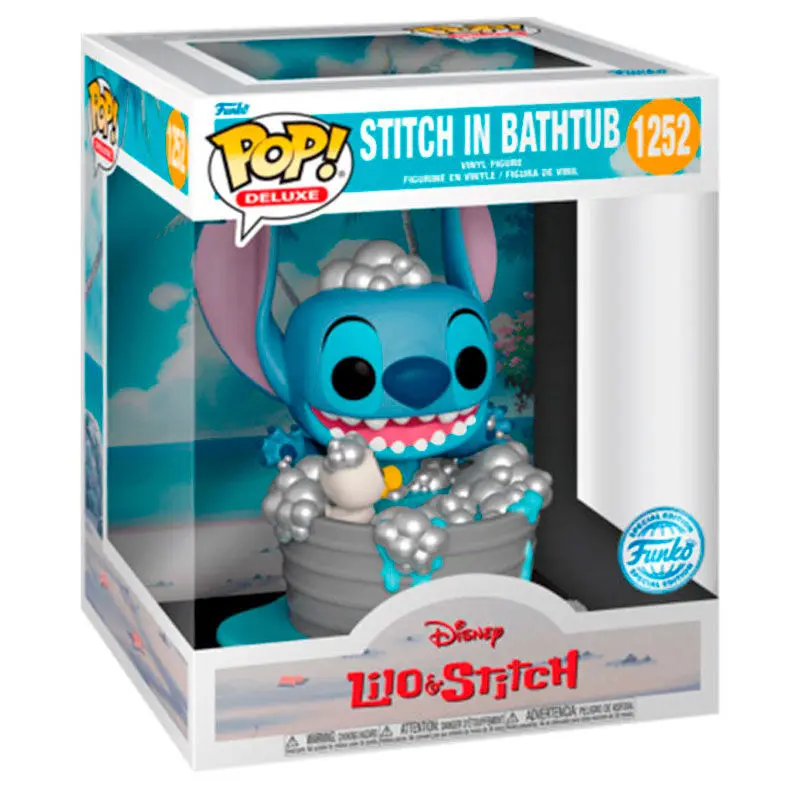 Disney POP! Deluxe vinylová figurka Stitch ve vaně 9 cm fotografii produktu