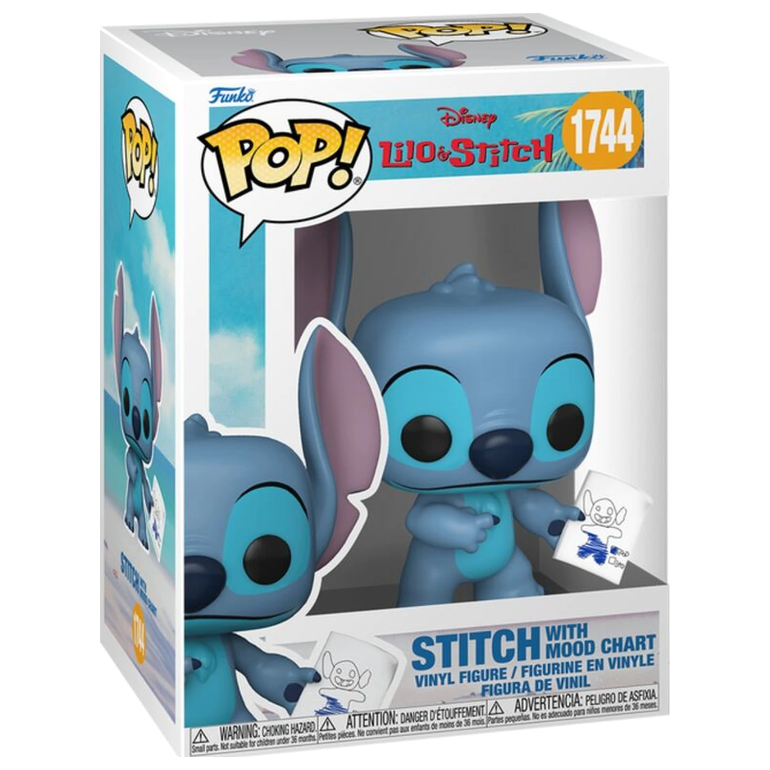 Funko POP figurka Disney Lilo & Stitch - Stitch s grafem nálady fotografii produktu