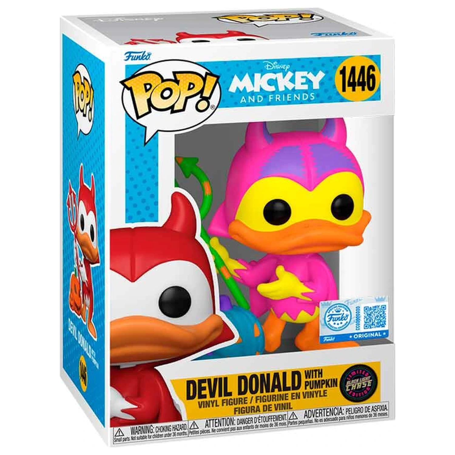 Funko POP figurka Disney Mickey and Friends Devil Donald with Pumpkin Chase Exclusive fotografii produktu