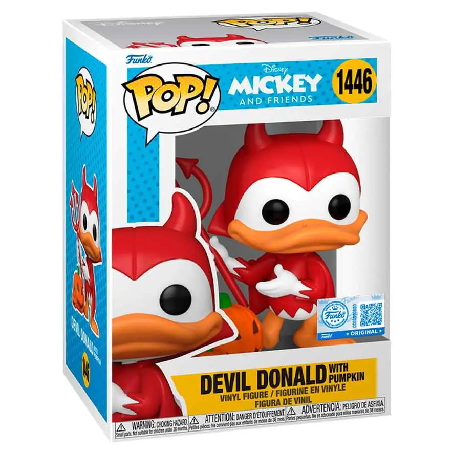 Funko POP figurka Disney Mickey and Friends Devil Donald with Pumpkin Exclusive fotografii produktu