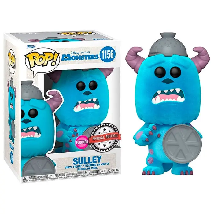 Monsters, Inc. 20th Anniversary POP! Disney Vinyl Figurka Sulley s víkem (Flocked) 9 cm fotografii produktu