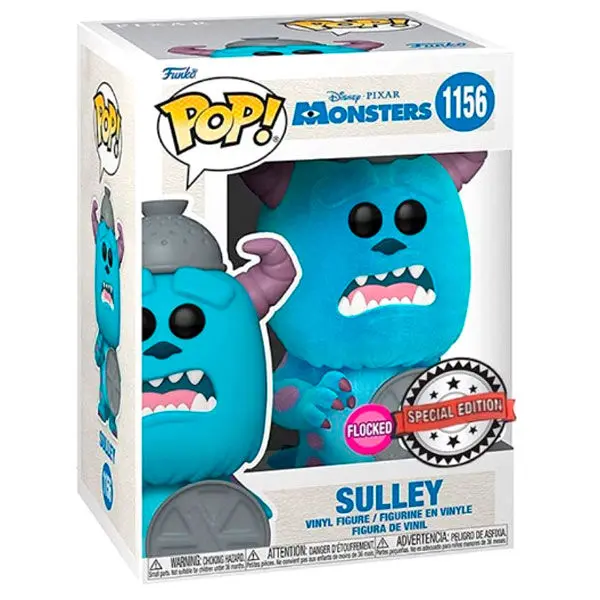 Monsters, Inc. 20th Anniversary POP! Disney Vinyl Figurka Sulley s víkem (Flocked) 9 cm fotografii produktu
