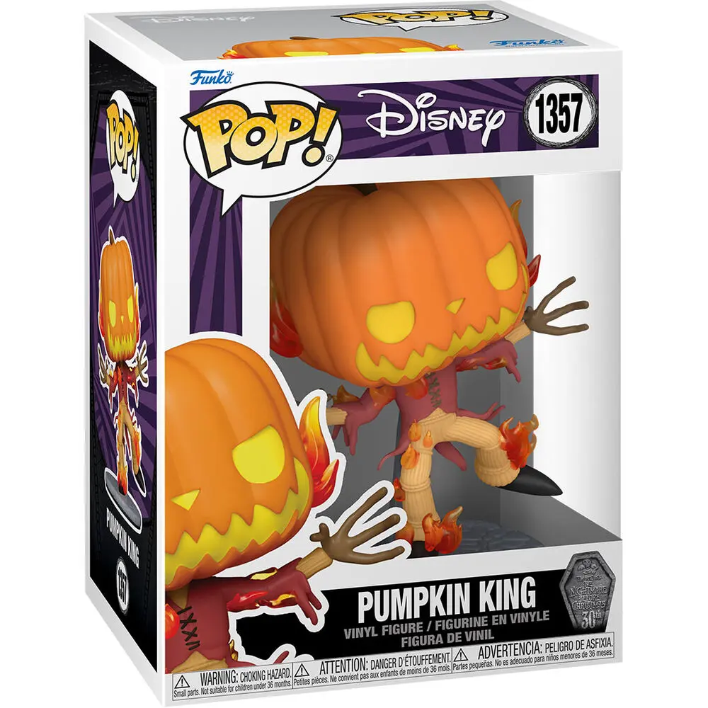 Nightmare before Christmas 30th POP! Disney Vinylová figurka Dýňový král 9 cm fotografii produktu