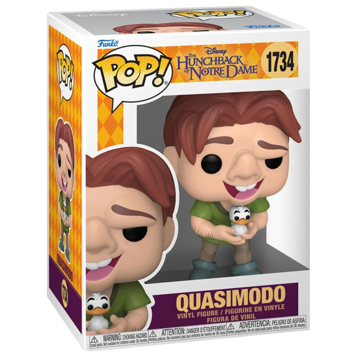 Funko POP figurka Disney The Hunchback of Notre Dame Quasimodo with Bird fotografii produktu
