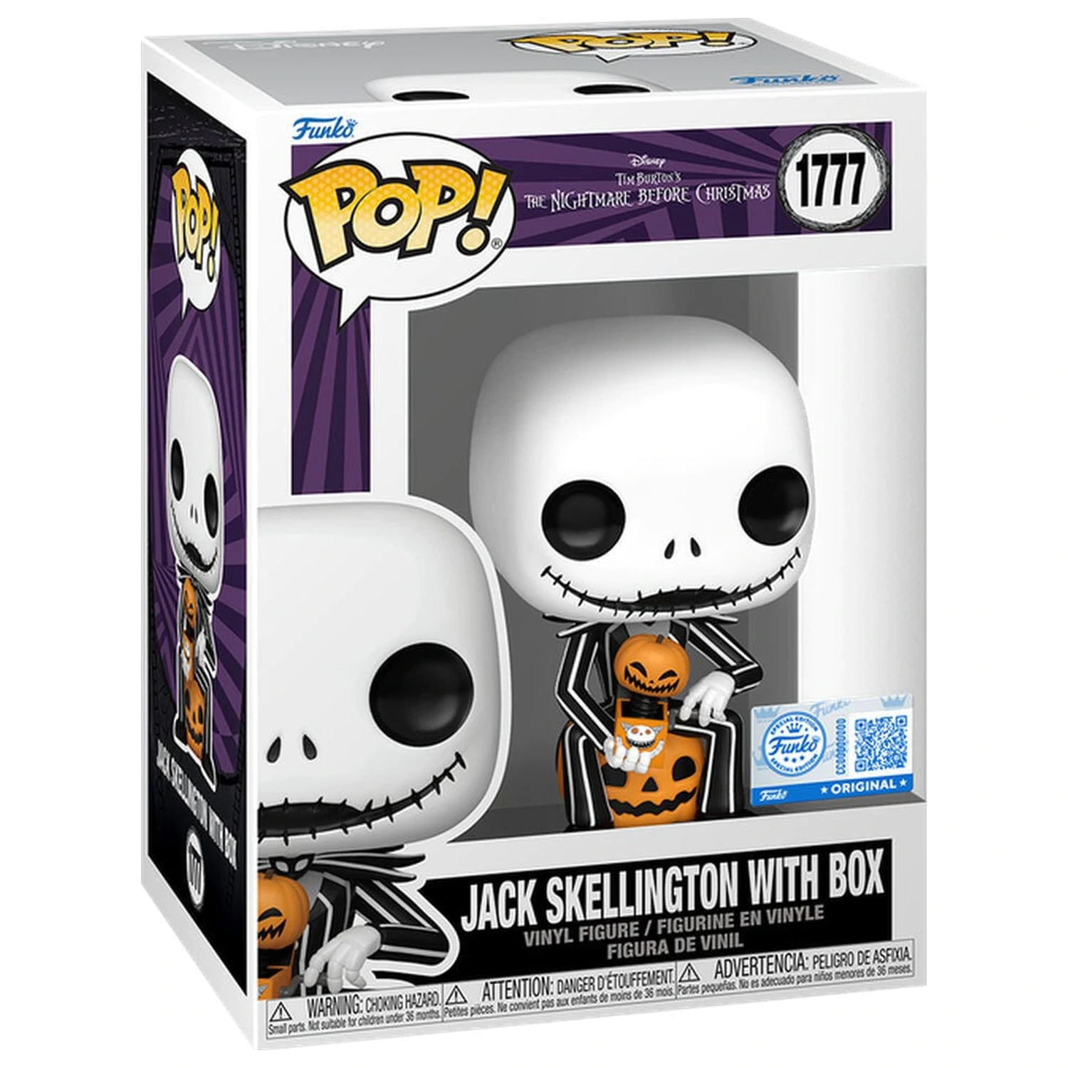 Funko POP figurka Disney The Nightmare Before Christmas Jack Skellington s krabicí Exkluzivní fotografii produktu