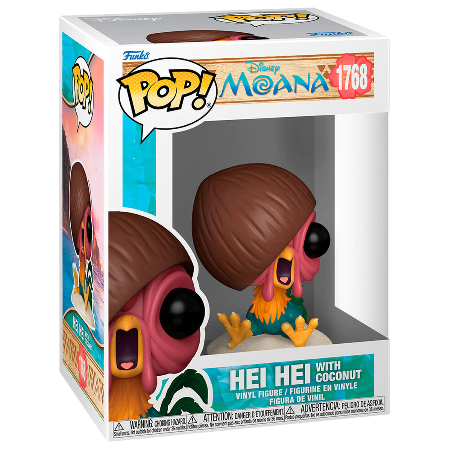 Funko POP figurka Disney Vaiana Moana 3 Hei Hei s kokosem fotografii produktu