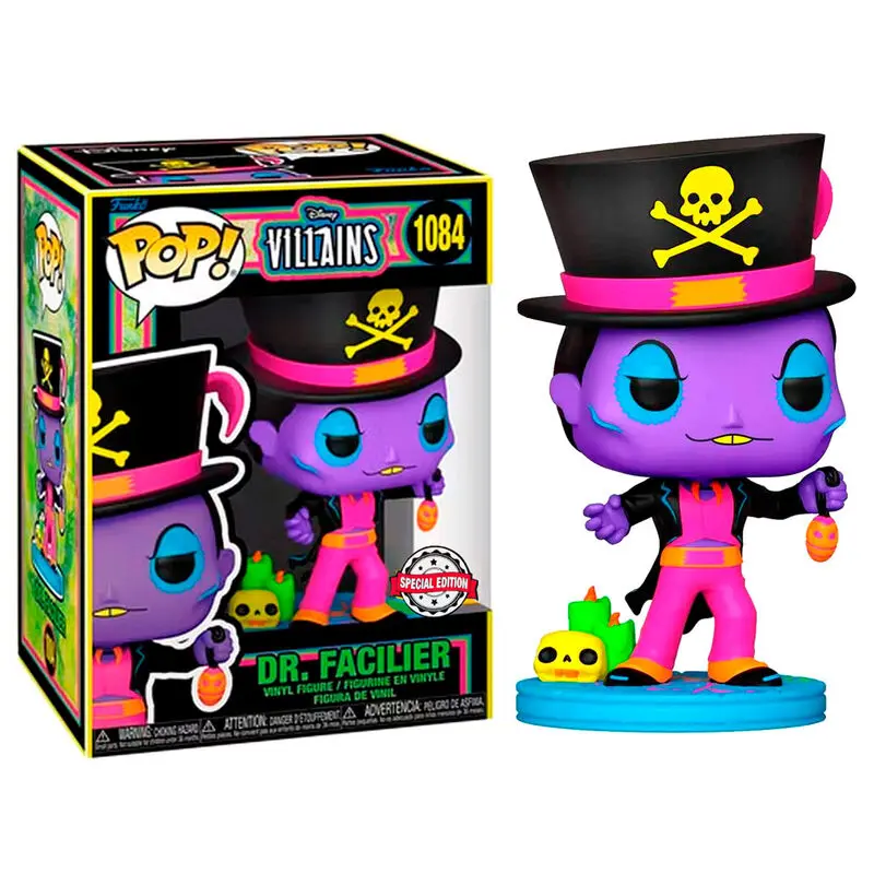 Disney Villains POP! Vinyl Figurka Dr. Facillier (Blacklight) 9 cm fotografii produktu