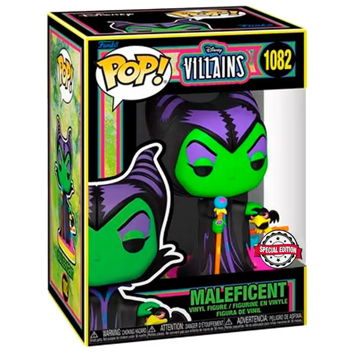 Disney Villains POP! Vinylová figurka Zloba (Blacklight) 9 cm fotografii produktu