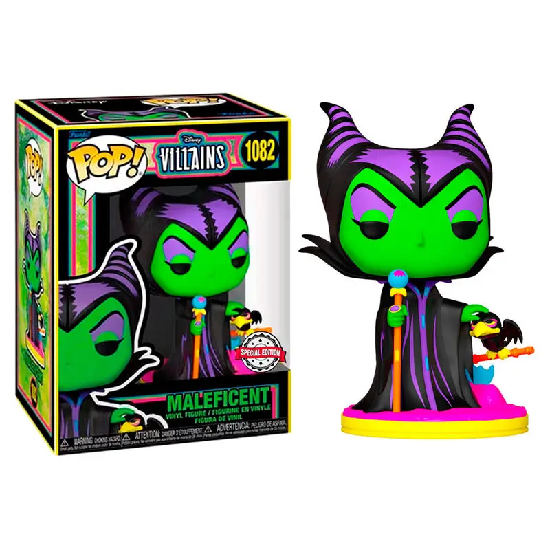 Disney Villains POP! Vinylová figurka Zloba (Blacklight) 9 cm fotografii produktu