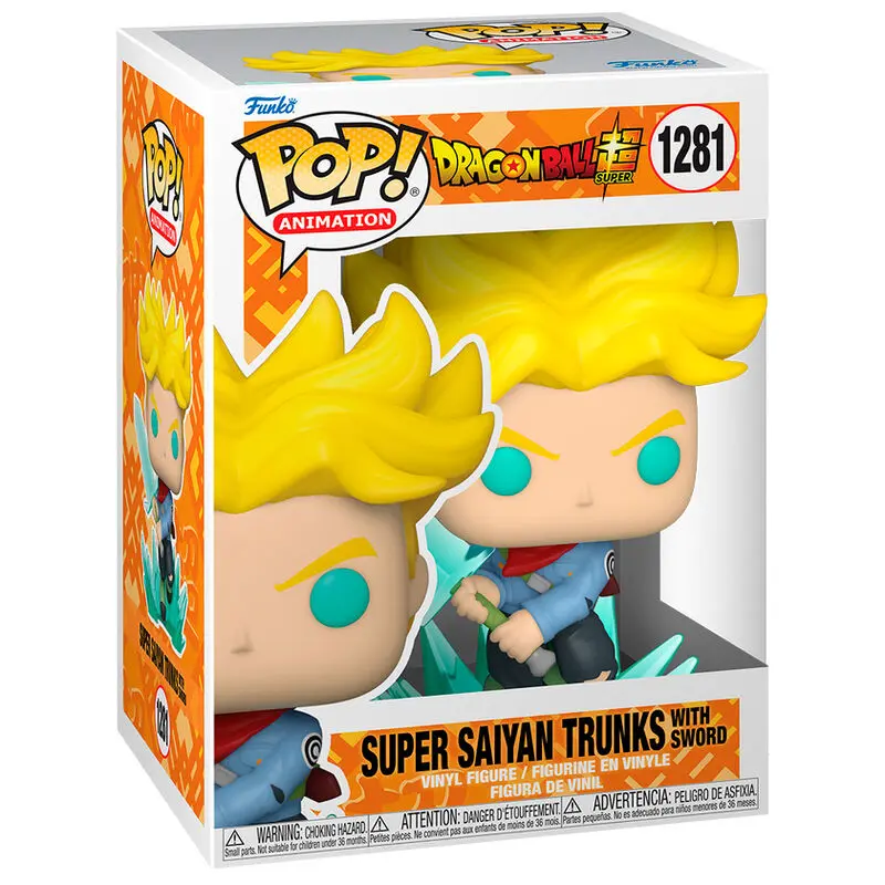 Dragon Ball Super POP! Animation vinylová figurka SS Trunks s mečem 9 cm fotografii produktu