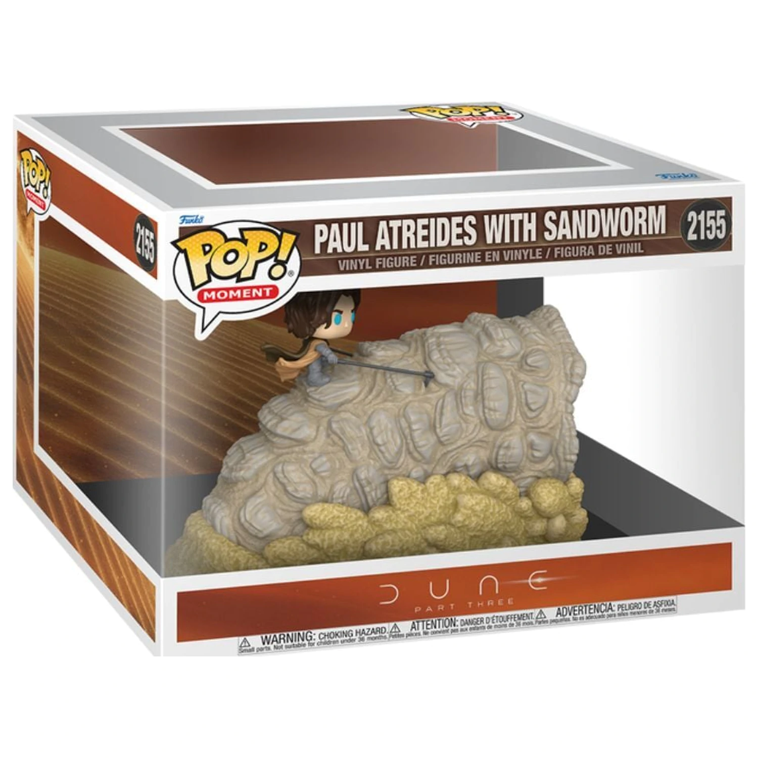 Funko POP figurka Dune Part Three Moment Paul Atreides with Sandworm fotografii produktu
