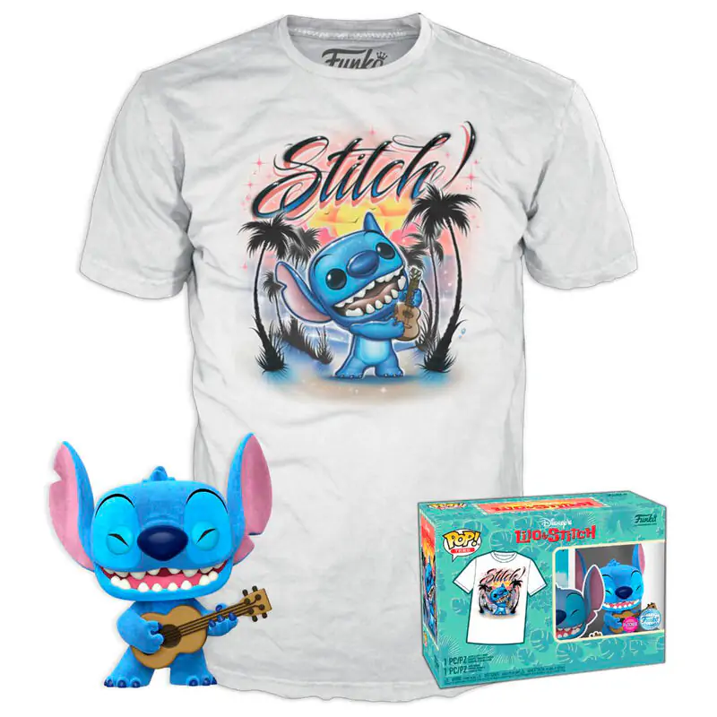 Funko POP figurka & tričko box Disney Stitch Ukelele Exkluzív fotografii produktu