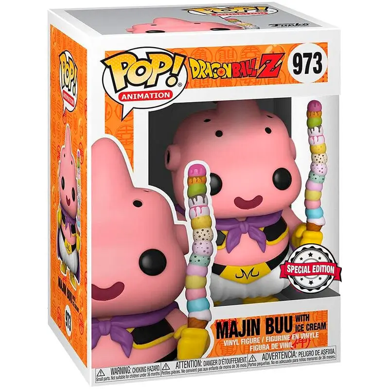 Funko POP! figurka a tričko box Dragon Ball Z Majin Buu Exkluzív fotografii produktu