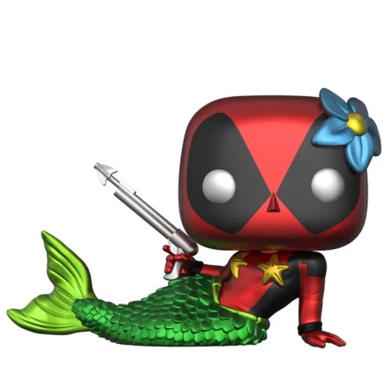 Funko POP! figurka a tričko box Marvel Deadpool Mermaid Exkluzív fotografii produktu