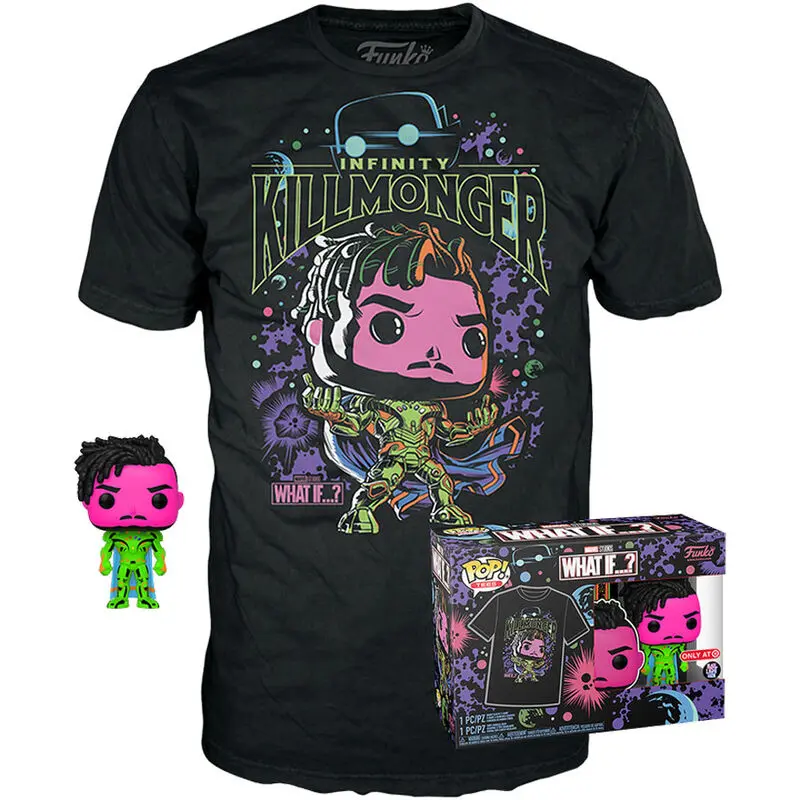 Funko POP figurka & tričko box Marvel What if Killmonger fotografii produktu