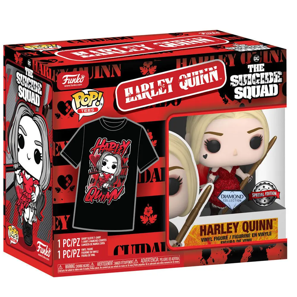 Funko POP! figurka & tričko box Suicide Squad 2 Harley Quinn fotografii produktu