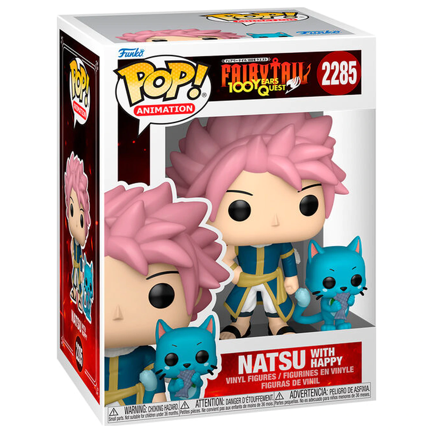 Funko POP figurka Fairy Tail 100 Years Quest Natsu with Happy fotografii produktu