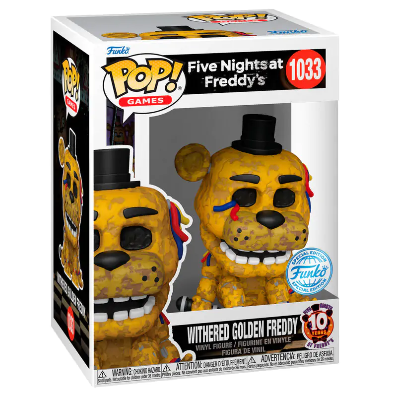 Funko POP figurka Five Night at Freddys Withered Golden Freddy Exclusive fotografii produktu