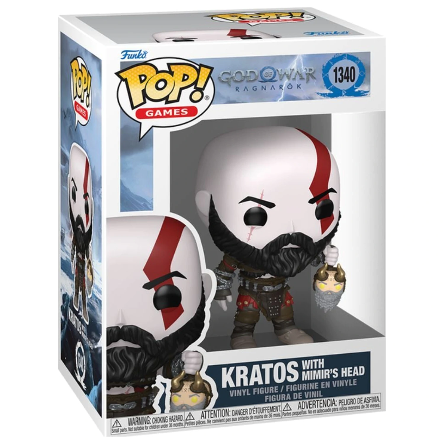 Figurka Funko POP God of War Kratos with Mimirs Head fotografii produktu